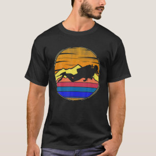 Vintage Diving Retro Sunset Funny Scuba Diving/Div T-Shirt
