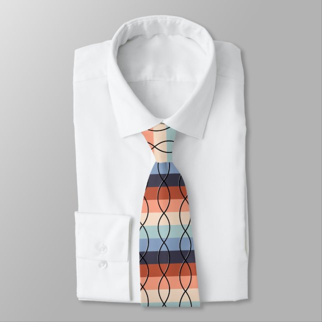 Vintage DNA - Black on Rainbow Tie (Tied)