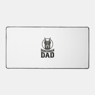 Vintage Doberman Dad Engraving Dog Lover Design_1 Desk Mat