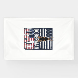 Vintage Doberman Dad Patriotic Dog Shirt Design_1 Banner