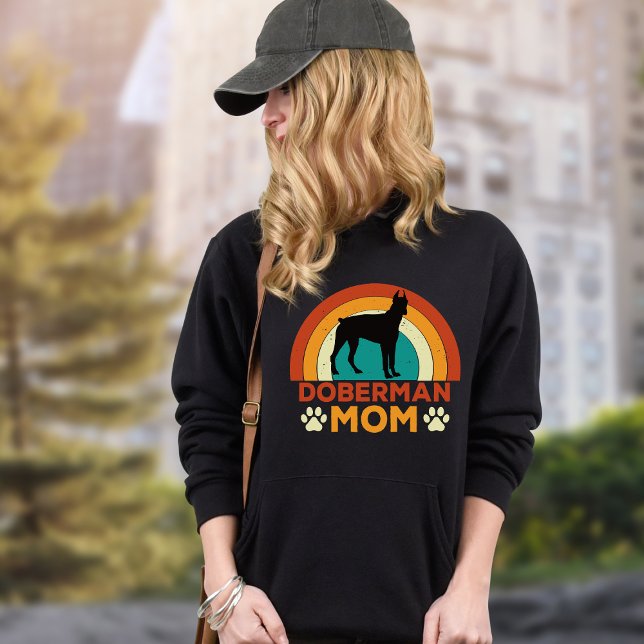 Vintage Doberman Dog Mum Sunset  Sweatshirt (Creator Uploaded)