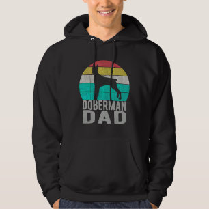 Vintage Doberman Pinscher Dad Retro Hoodie