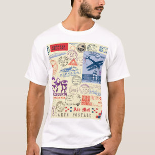Vintage Document Stamp Decor Set T-Shirt