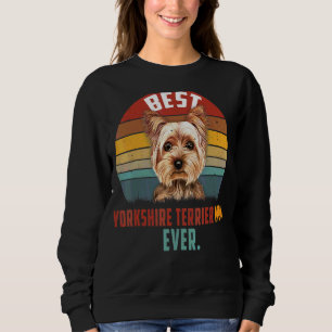Vintage Dog Best Yorkshire Terrier Mum Ever Mother Sweatshirt