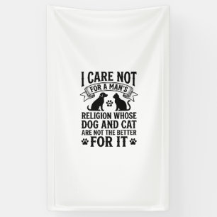 Vintage Dog Cat Religion Quote Pet Lover Design_1 Banner