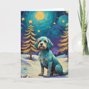 Vintage Dog Christmas Card - Personalise