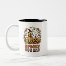 Vintage Dog Dad Halloween Graphic