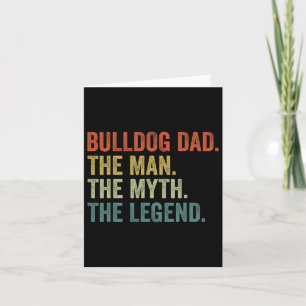 Vintage Dog Dad Man Myth Legend Card