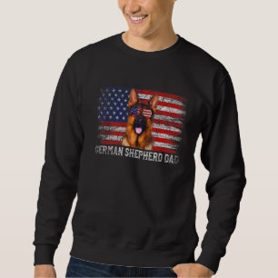Vintage Dog Dad Retro German Shepherd Dad Father's Sweatshirt