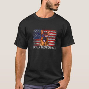 Vintage Dog Dad Retro German Shepherd Dad Father's T-Shirt