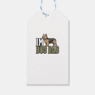 Vintage Dog Dad Terrier Engraving Shirt Design_1 Gift Tags