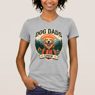 Vintage Dog Dads Outdoor Sports Crew Golden Retrie T-Shirt