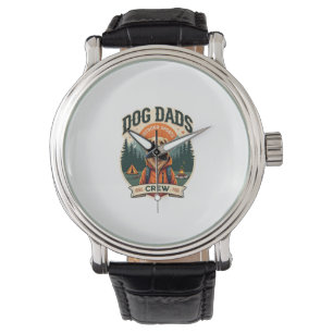 Vintage Dog Dads Outdoor Sports Crew Golden Retrie Watch
