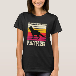 Vintage Dog Father Retro German Shepherd Dad T-Shirt