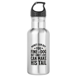 Vintage Dog Love Quote Typography Design_1 532 Ml Water Bottle