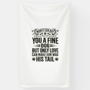 Vintage Dog Lover Quote Typography Design_1 Banner