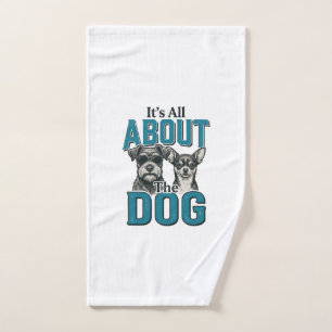 Vintage Dog Lover Quote Vector Design_1 Hand Towel