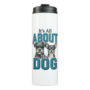 Vintage Dog Lover Quote Vector Design_1 Thermal Tumbler