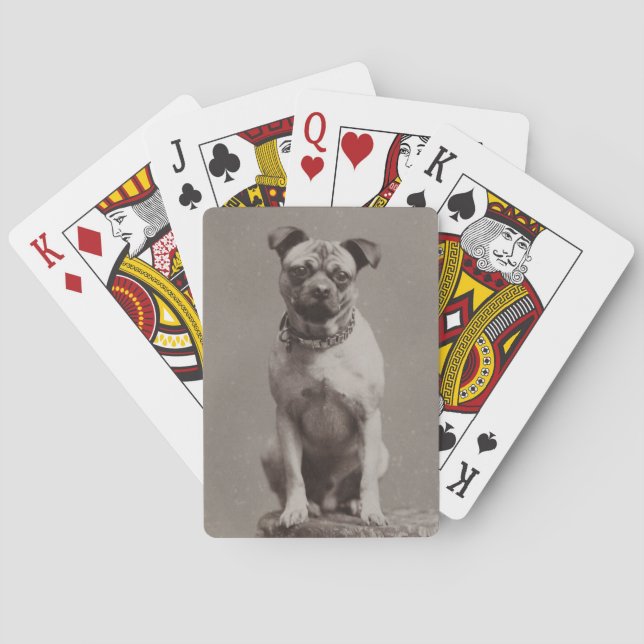 Vintage Dog Playing Cards (Back)