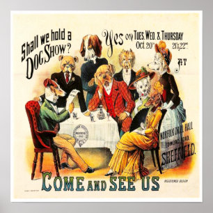 "Vintage Dog Show " Poster