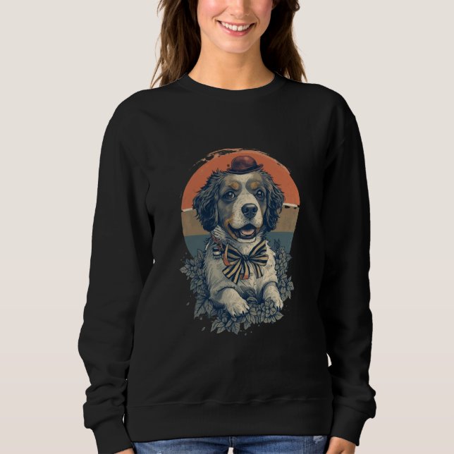 "Vintage Dog Style women's Sweatshirt  (Front)