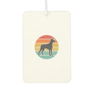 Vintage Dog Sunset Silhouette Vector Design_1 Car Air Freshener