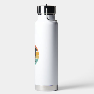 Vintage Dog Sunset Silhouette Vector Design_1 Water Bottle