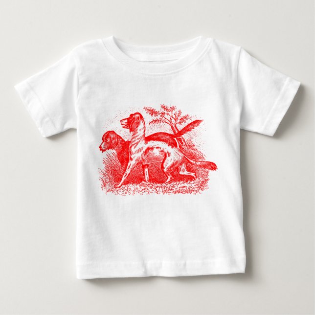 Vintage Dogs Baby T-Shirt (Front)