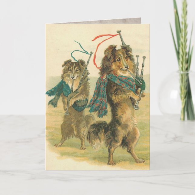 Vintage Dogs Birthday Card (Front)