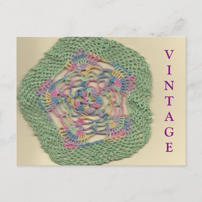 Vintage Doily Postcard (Front)