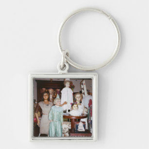 Vintage Dolls Antique Key Ring