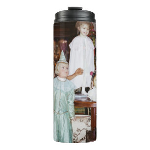 Vintage Dolls Antique Thermal Tumbler