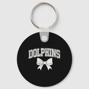 Vintage Dolphins High School Go Dolphins Pride Key Ring