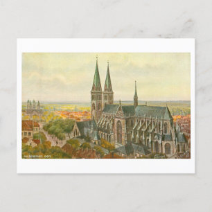Vintage Dom/Cathedral Halberstadt Germany Postcard
