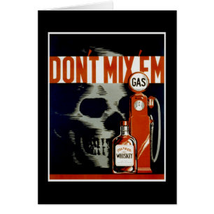 Vintage “Don’t Mix ‘Em” greeting card