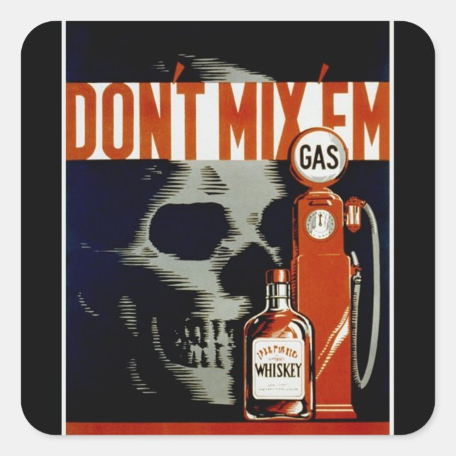 Vintage “Don’t Mix ‘Em” stickers (Front)