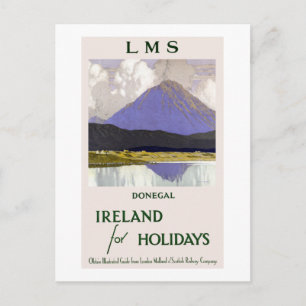Vintage Donegal Ireland for Holidays Travel Postcard