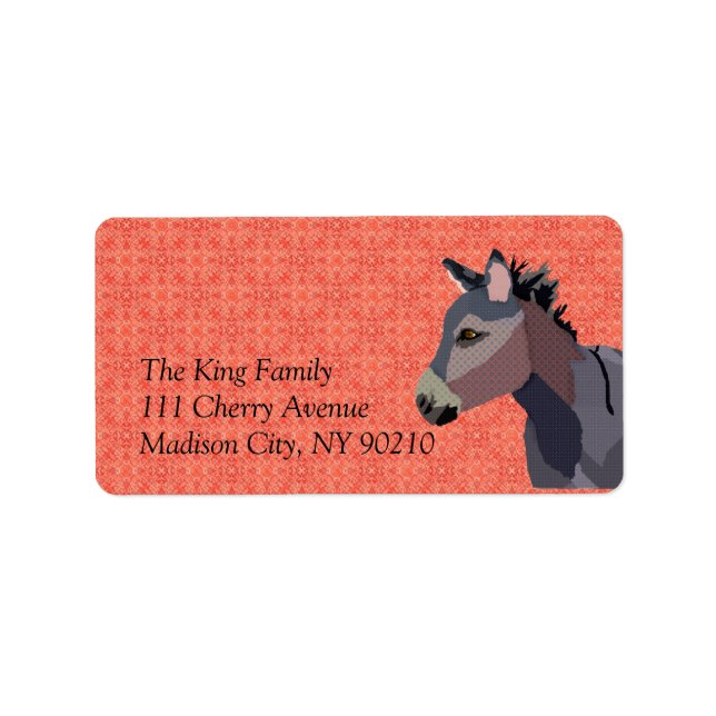 Vintage Donkey  Label (Front)