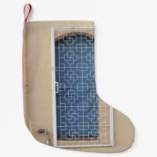 VINTAGE DOOR SMALL CHRISTMAS STOCKING