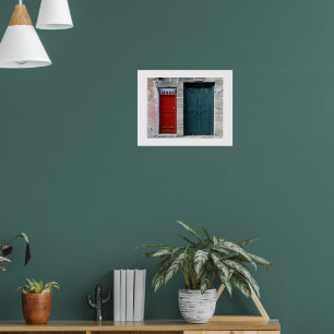 Vintage doors poster