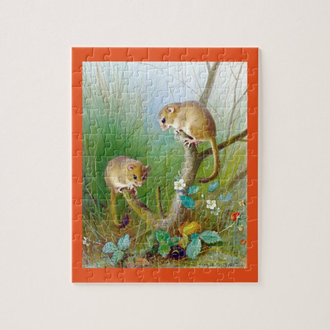 Vintage Dormice Jigsaw Puzzle (Vertical)
