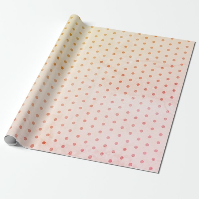 Vintage Dots Wrapping Paper (Unrolled)
