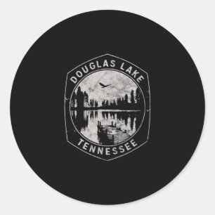 Vintage Douglas Lake Tennessee Outdoors Vacation Classic Round Sticker