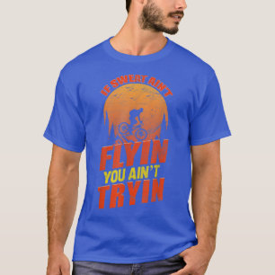 Vintage Downhill Mountain Bike Sunset Cyclist Bicy T-Shirt