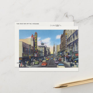 Vintage Downtown Denver Postcard - Reprint