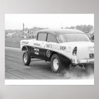 Vintage Drag - Hut's Dyno '56 Chevy Gasser Poster