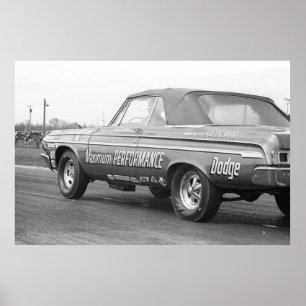 Vintage Drag - Maximum Performance 1964 Dodge Poster