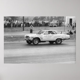 Vintage Drag Racing - Slaton Shaker Chevelle A/FX Poster