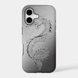 Vintage Dragon Brushed Metal Look