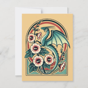 Vintage Dragon Postcard